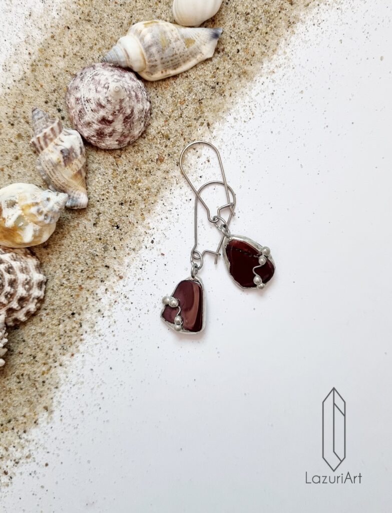 kolczyki z kamieni naturalnych