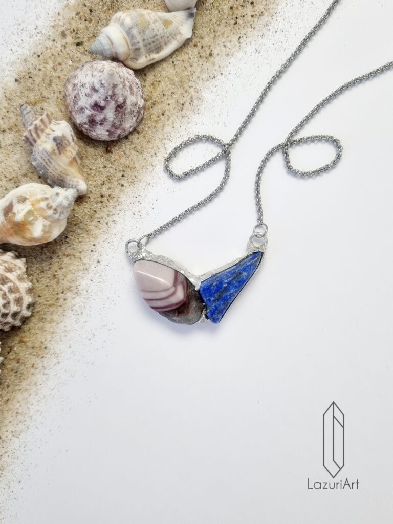 naszyjnik z kamieni naturalnych