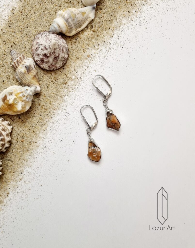 Kolczyki z kamieni naturalnych